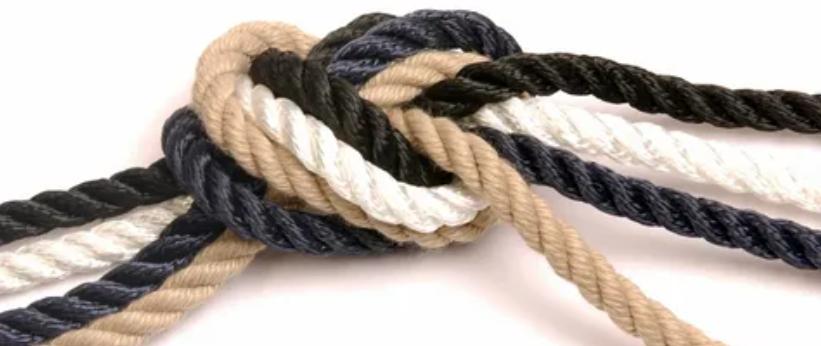 3 strands of ship rope